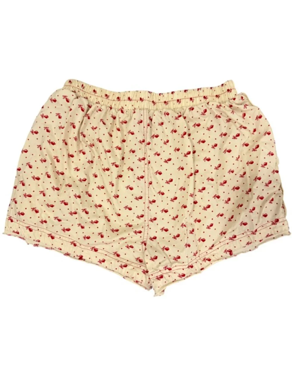We The Free Day to Day Printed Boxers-Butter Combo-Cream/Red-S- MSRP $38